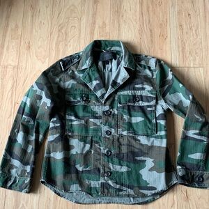 J. Crew Green Camouflage Jacket